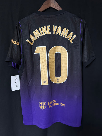 Lamine Yamal Barcelona Nike 2026/27 Away Stadium Replica Jersey - Negro/Morado