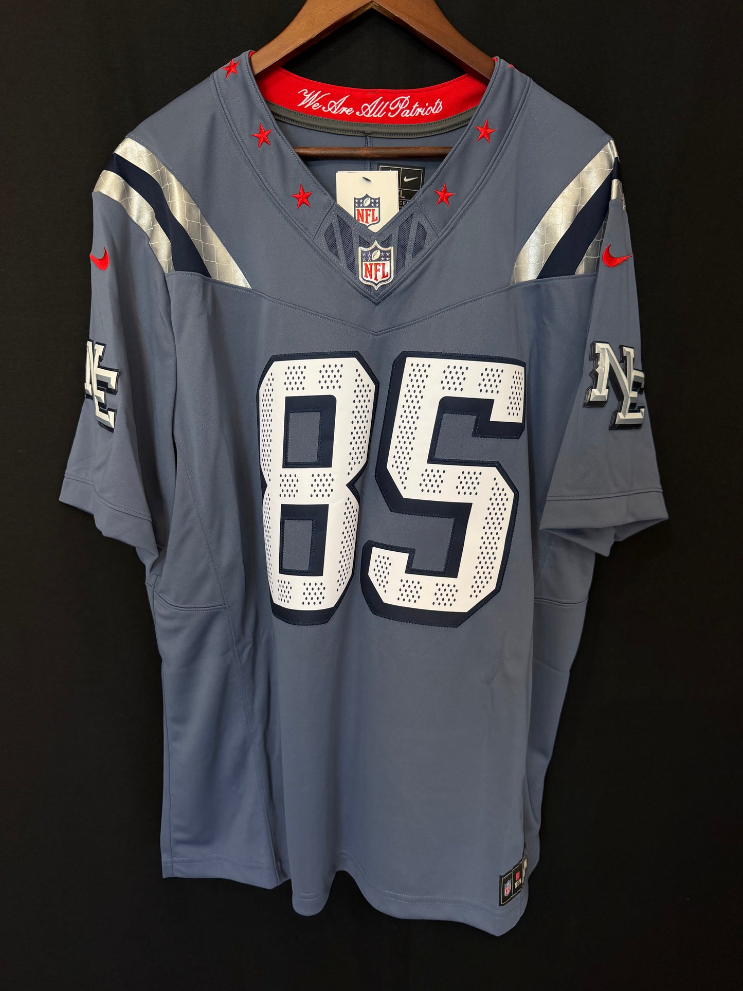 Jersey Nike Limited cosida de Hunter Henry de los New England Patriots Colección Rivalries - Azul
