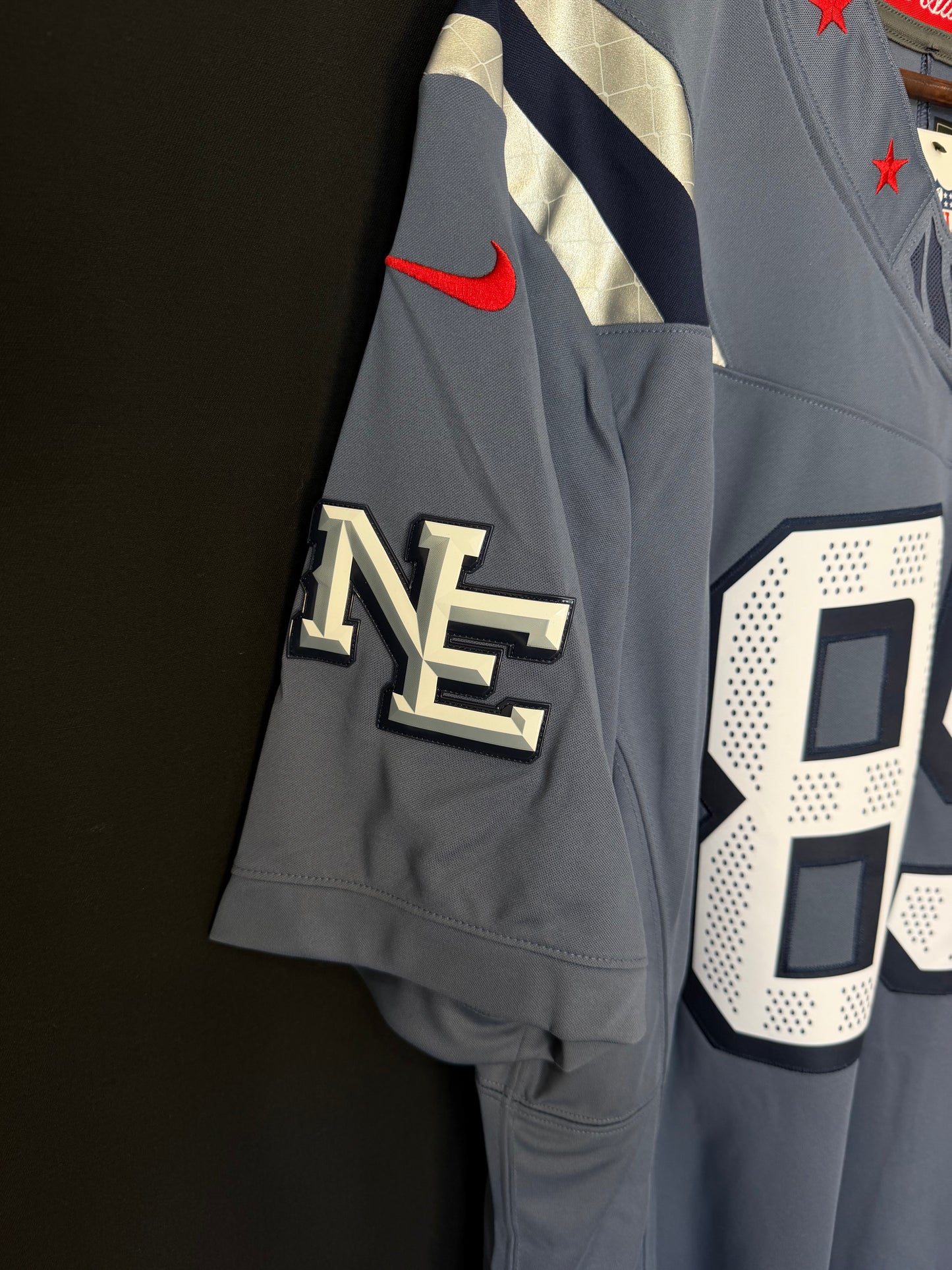 Jersey Nike Limited cosida de Hunter Henry de los New England Patriots Colección Rivalries - Azul