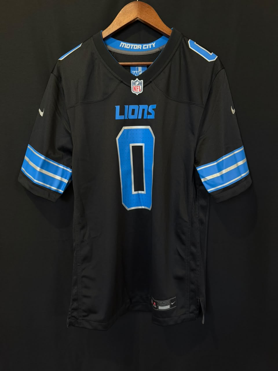 Jahmyr Gibbs Detroit Lions Nike 2nd Alternate Game Player Jersey - Negro